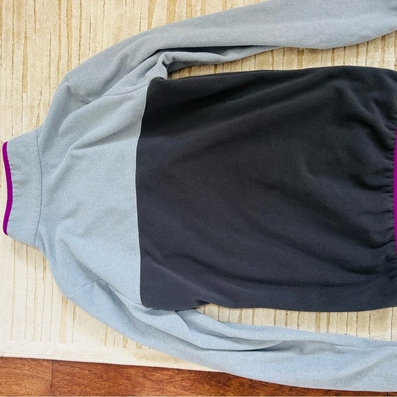 Columbia Gray and Purple Asymmetrical Zip Sweatshirt - Picture 3 of 4